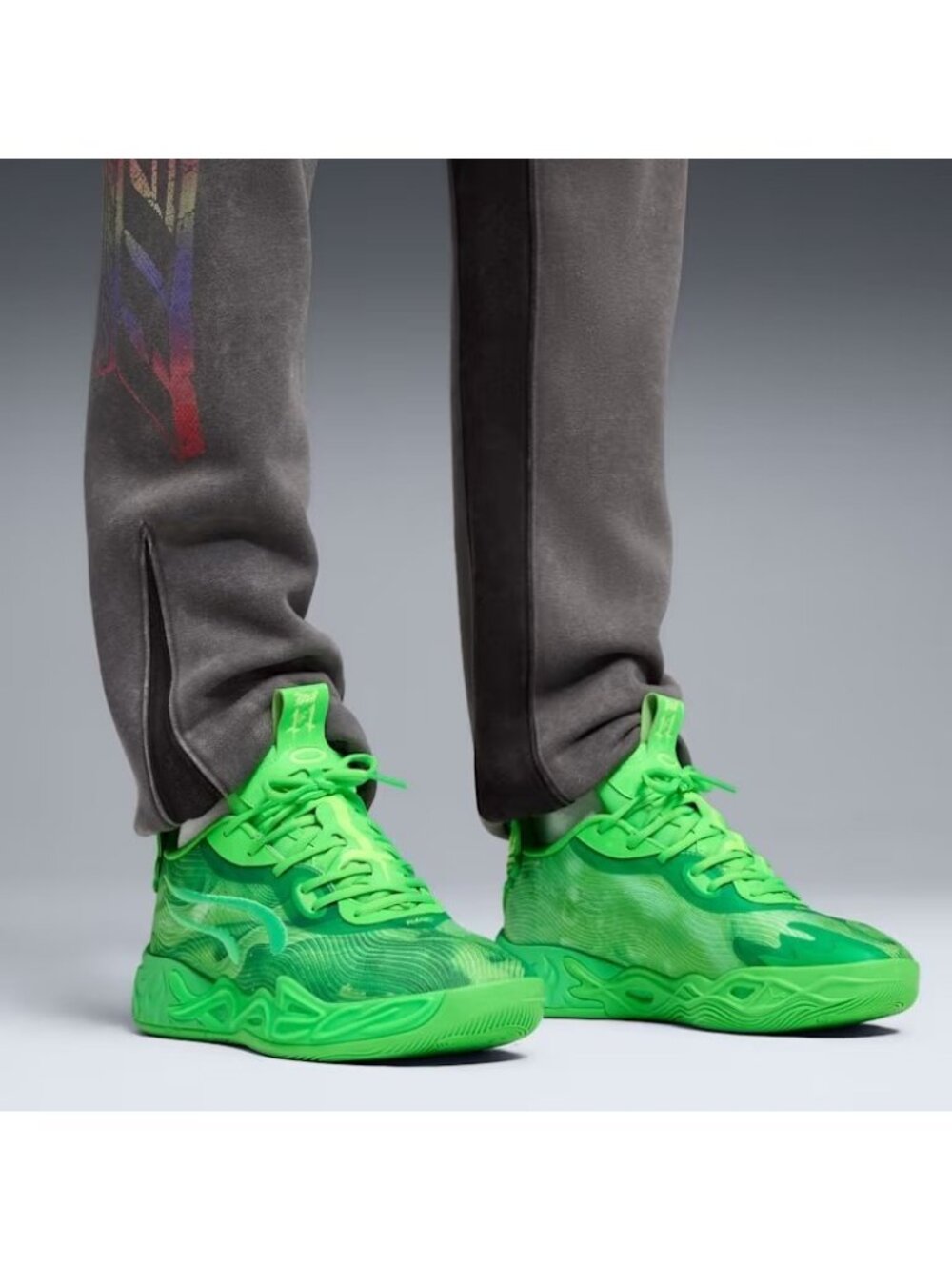 Puma Lamelo Ball MB.04 Team Green Glare Basketball Shoes Sneaker Men Size: 12 - Picture 6 of 6